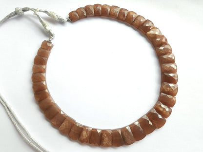 Natural Sunstone Gemstone BIB Necklace