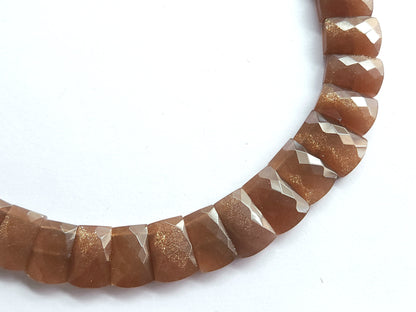 Natural Sunstone Gemstone BIB Necklace