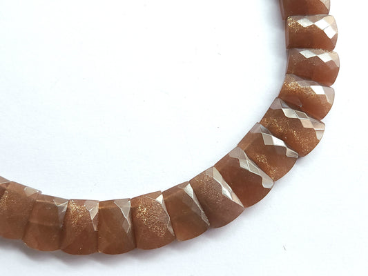 Natural Sunstone Gemstone BIB Necklace