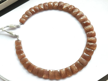 Natural Sunstone Gemstone BIB Necklace