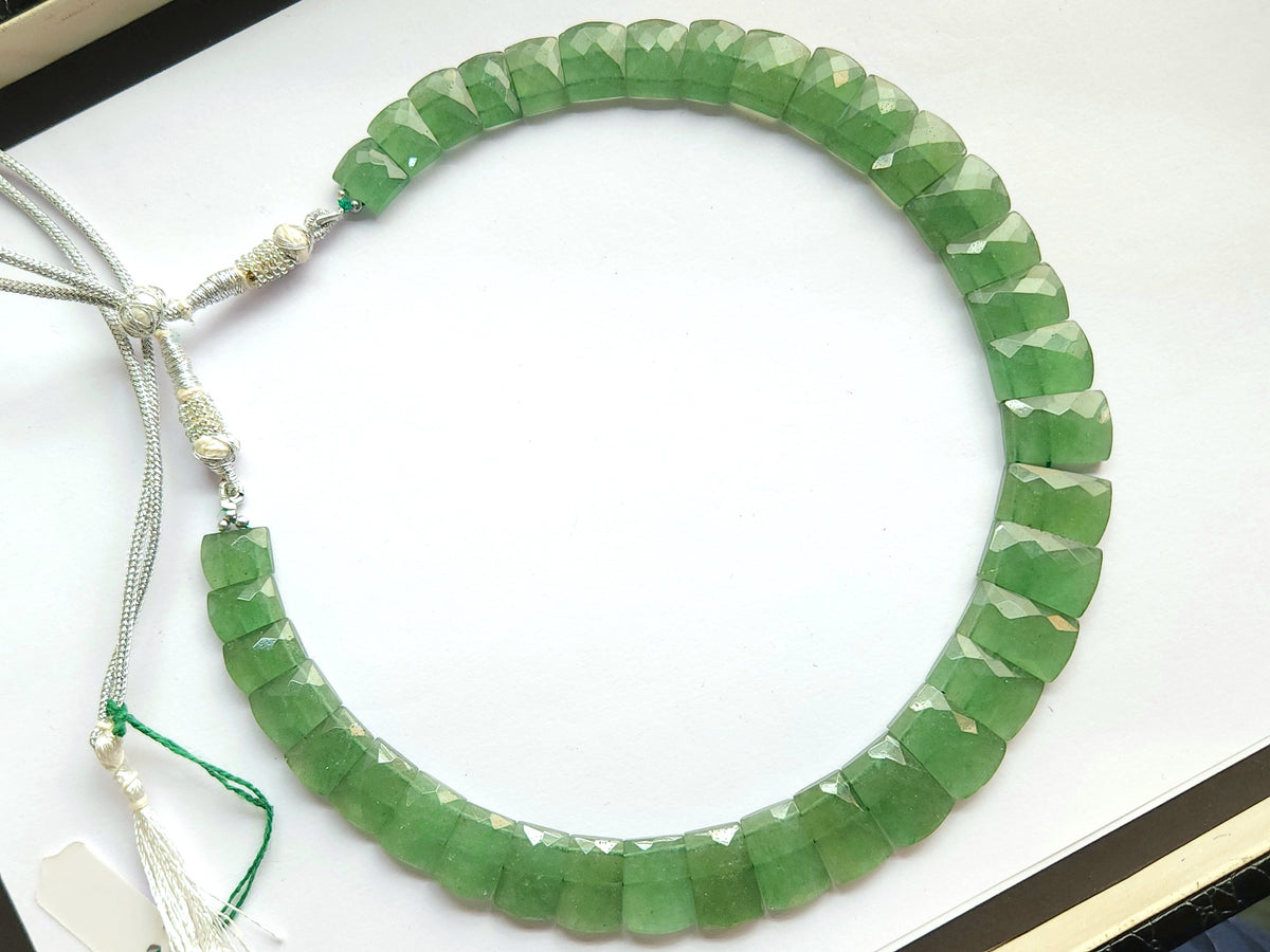 Natural Green Aventurine Gemstone Bib Necklace