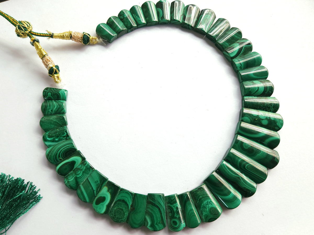 Natural Malachite Gemstone Bib Necklace