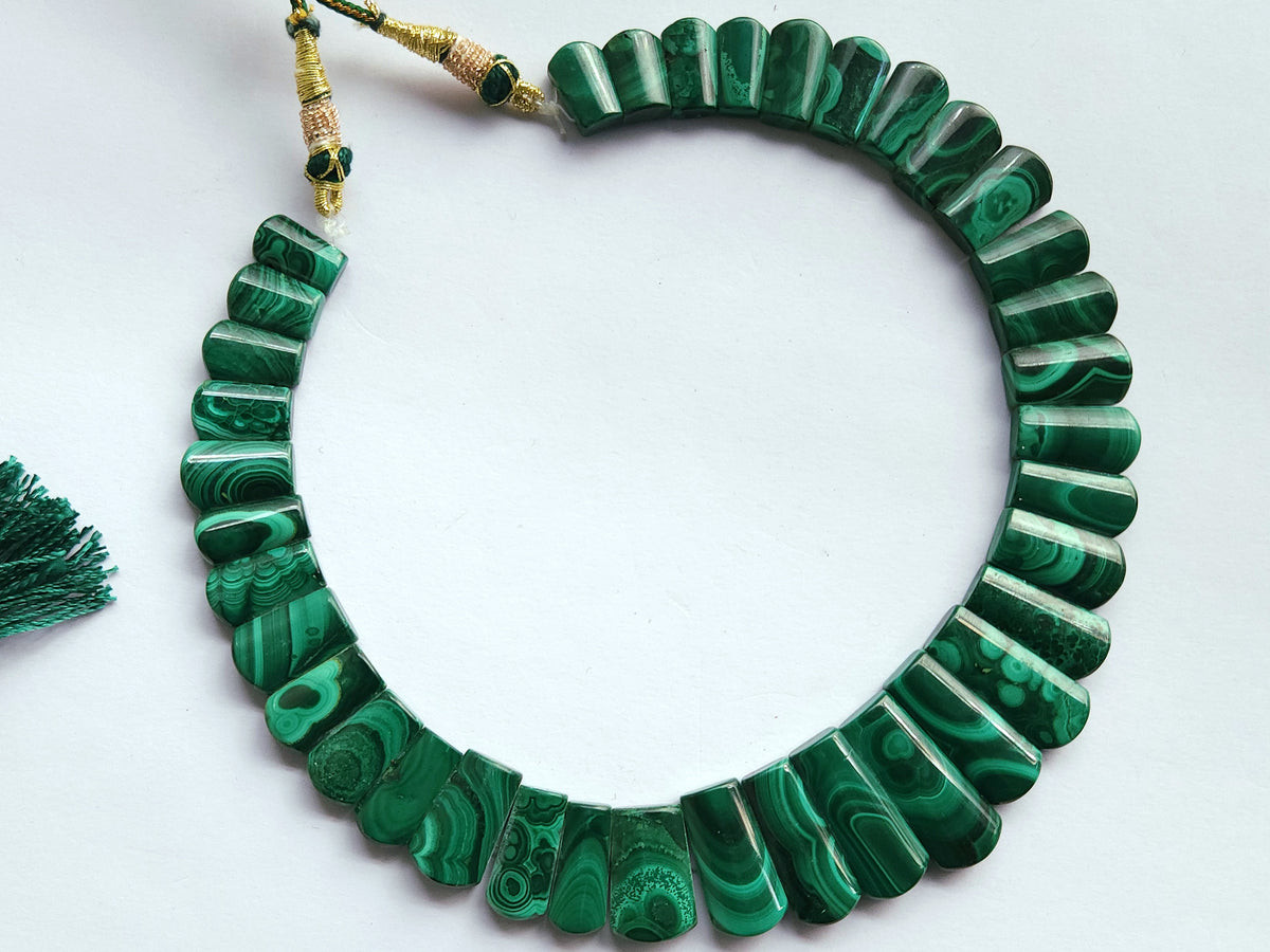 Natural Malachite Gemstone Bib Necklace