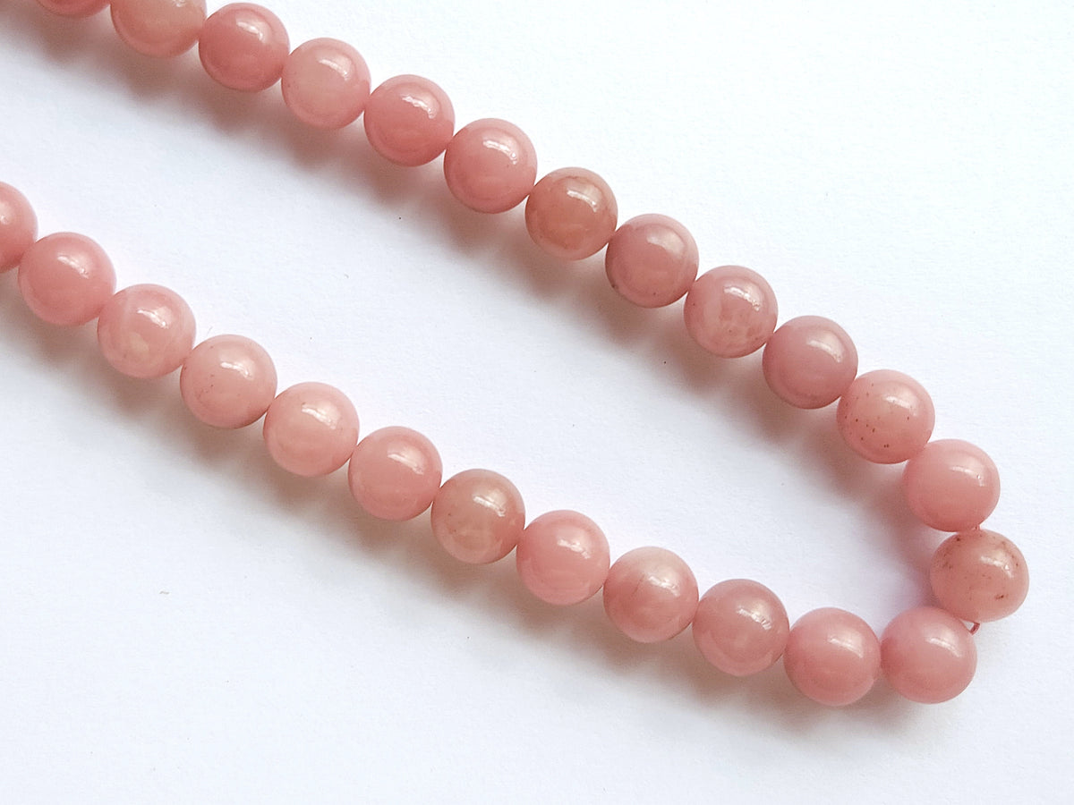 Natural Guava Quartz Smooth Spherical/Ball Shape Beads