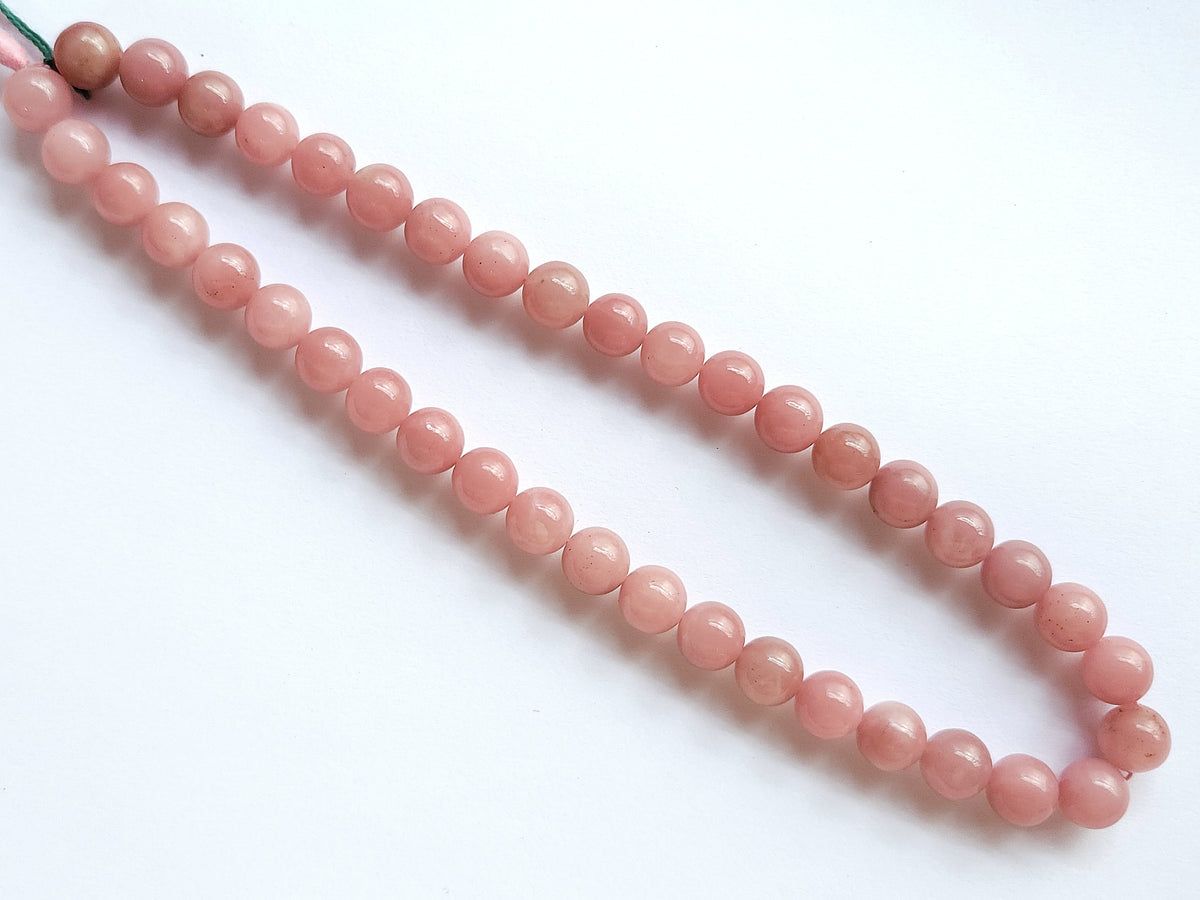 Natural Guava Quartz Smooth Spherical/Ball Shape Beads