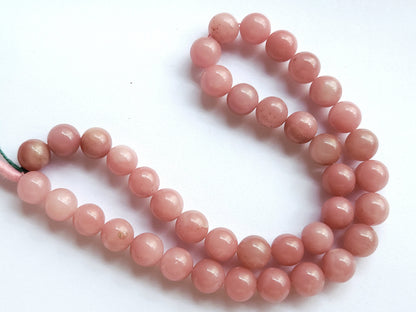 Natural Guava Quartz Smooth Spherical/Ball Shape Beads
