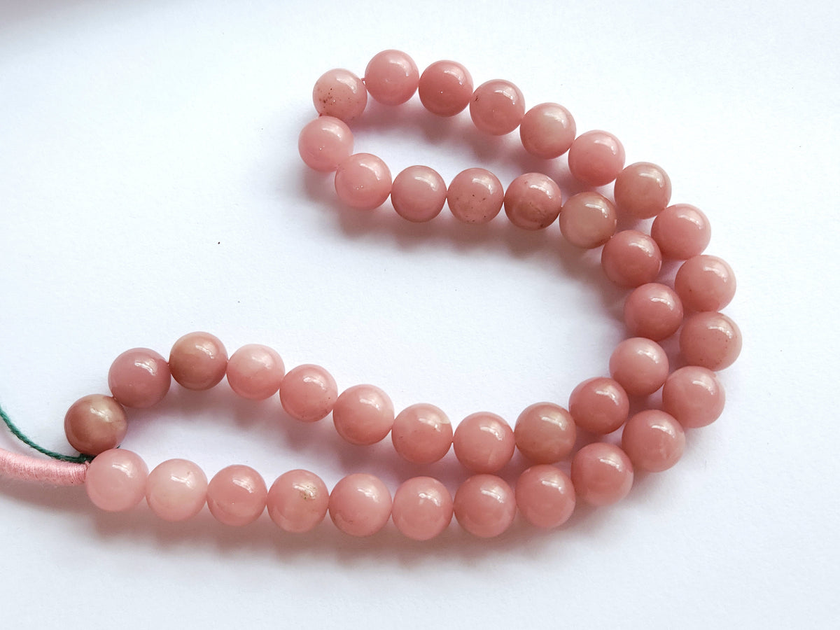 Natural Guava Quartz Smooth Spherical/Ball Shape Beads