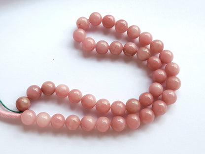 Natural Guava Quartz Smooth Spherical/Ball Shape Beads