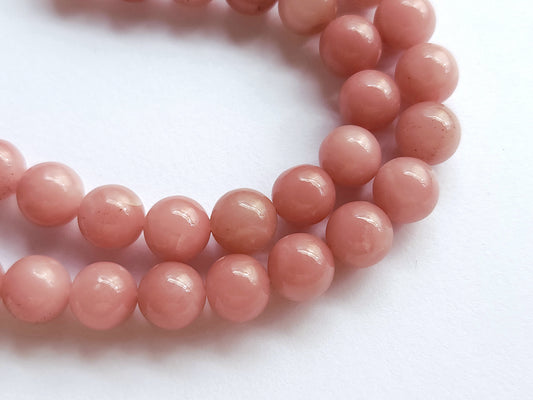 16 Inch Natural Guava Quartz Smooth Spherical Beads | Ball Shape Beads 10.50 MM | Round Guava Quartz Beads for Necklace  & Jewelry Making