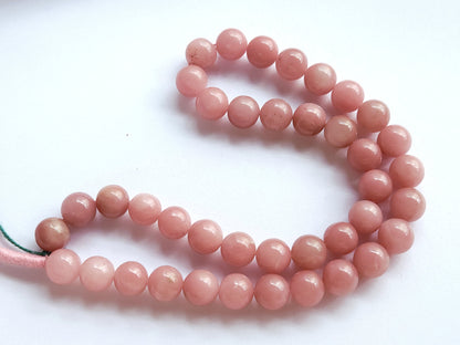 Natural Guava Quartz Smooth Spherical/Ball Shape Beads