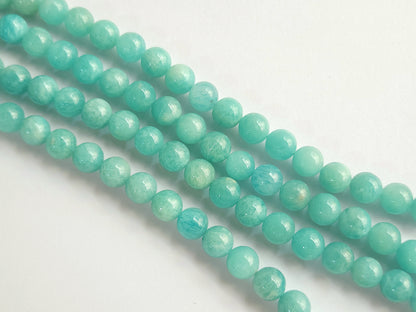 Natural Amazonite Smooth Spherical/Ball Shape Beads