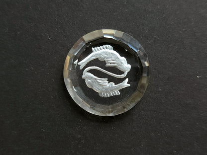 Natural Crystal Quartz Reverse Intaglio