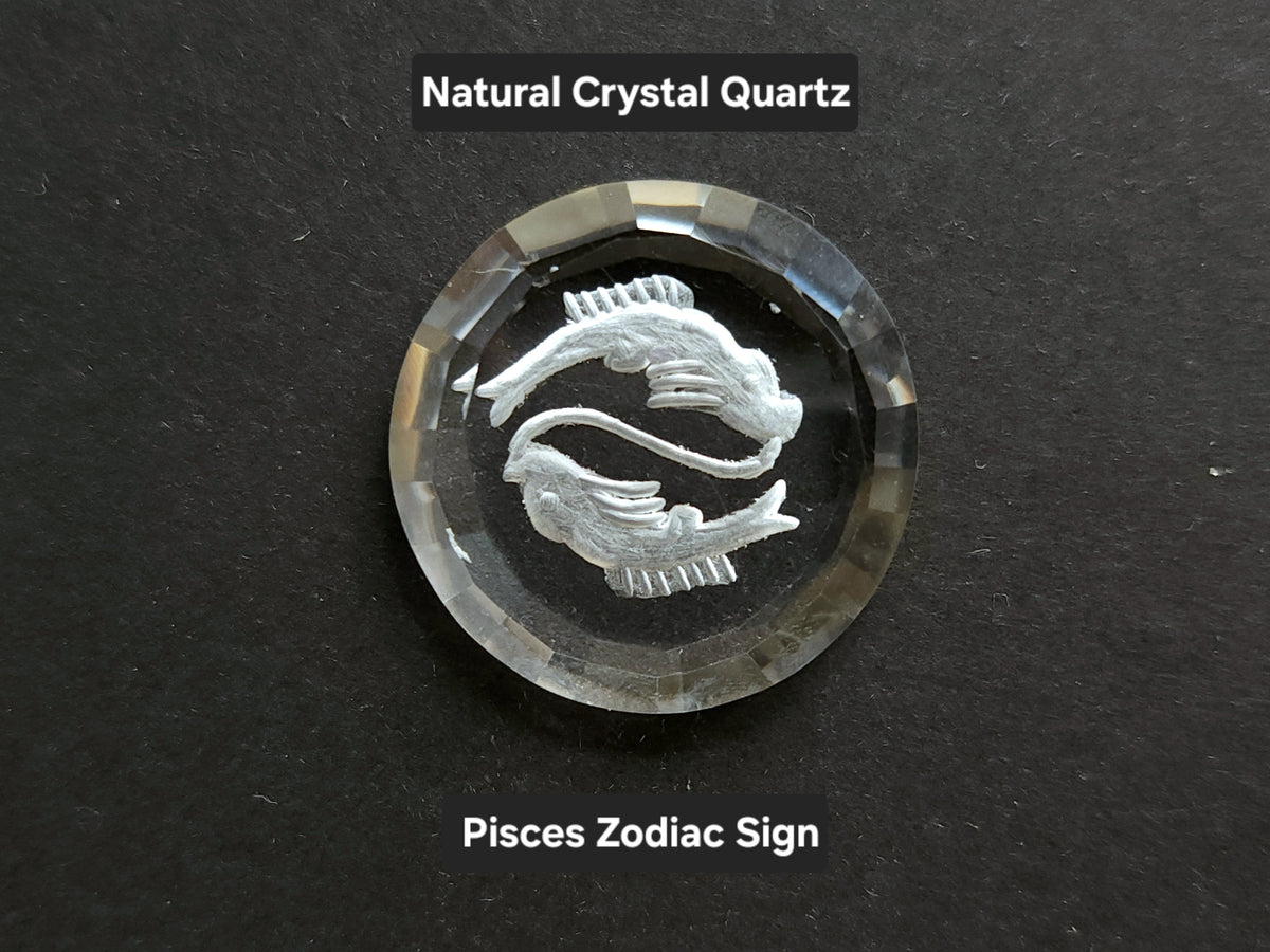 Natural Crystal Quartz Reverse Intaglio