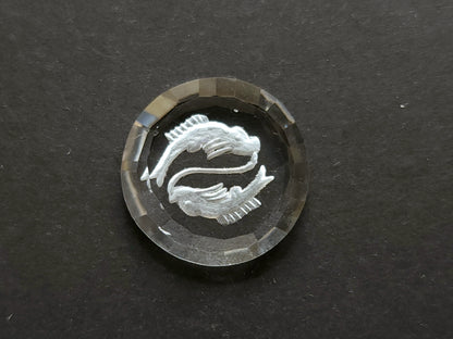 Natural Crystal Quartz Reverse Intaglio