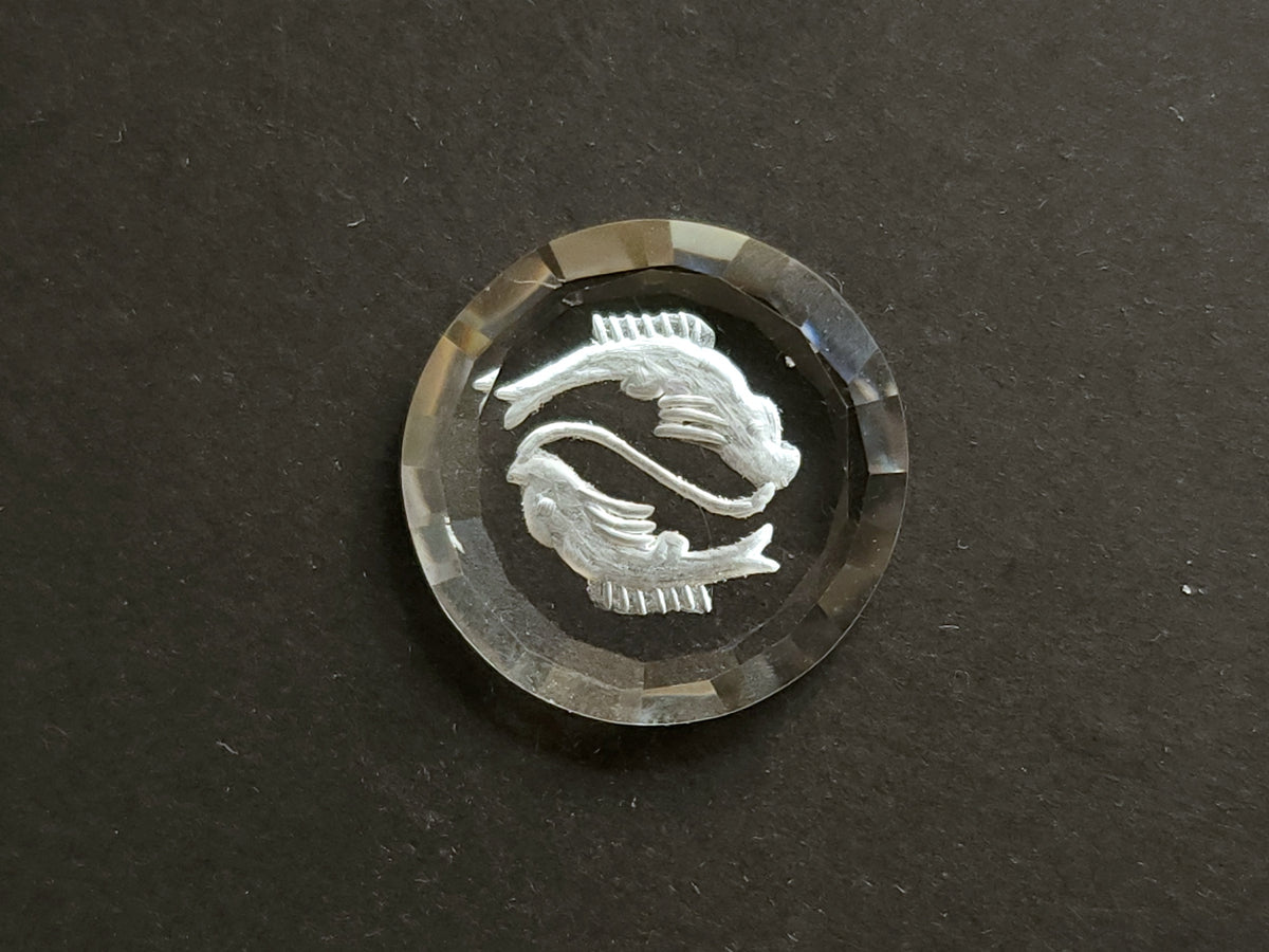Natural Crystal Quartz Reverse Intaglio
