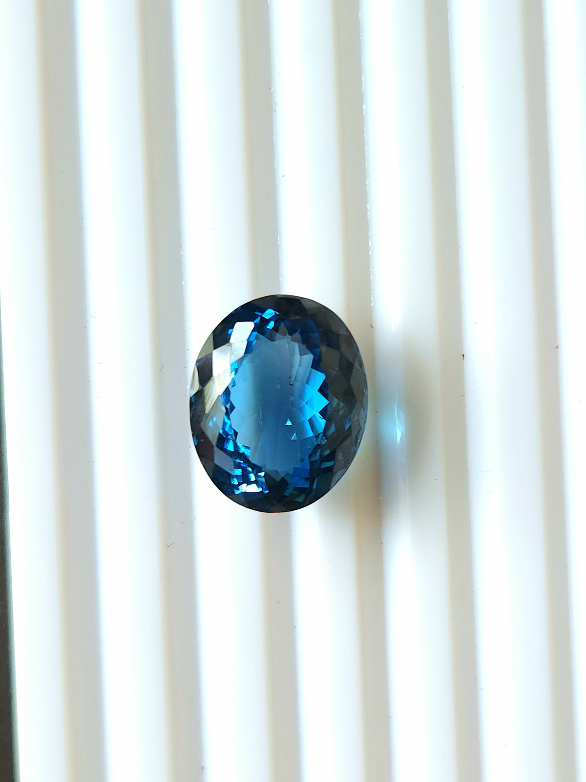Natural London Blue Topaz Oval Loose Gemstone