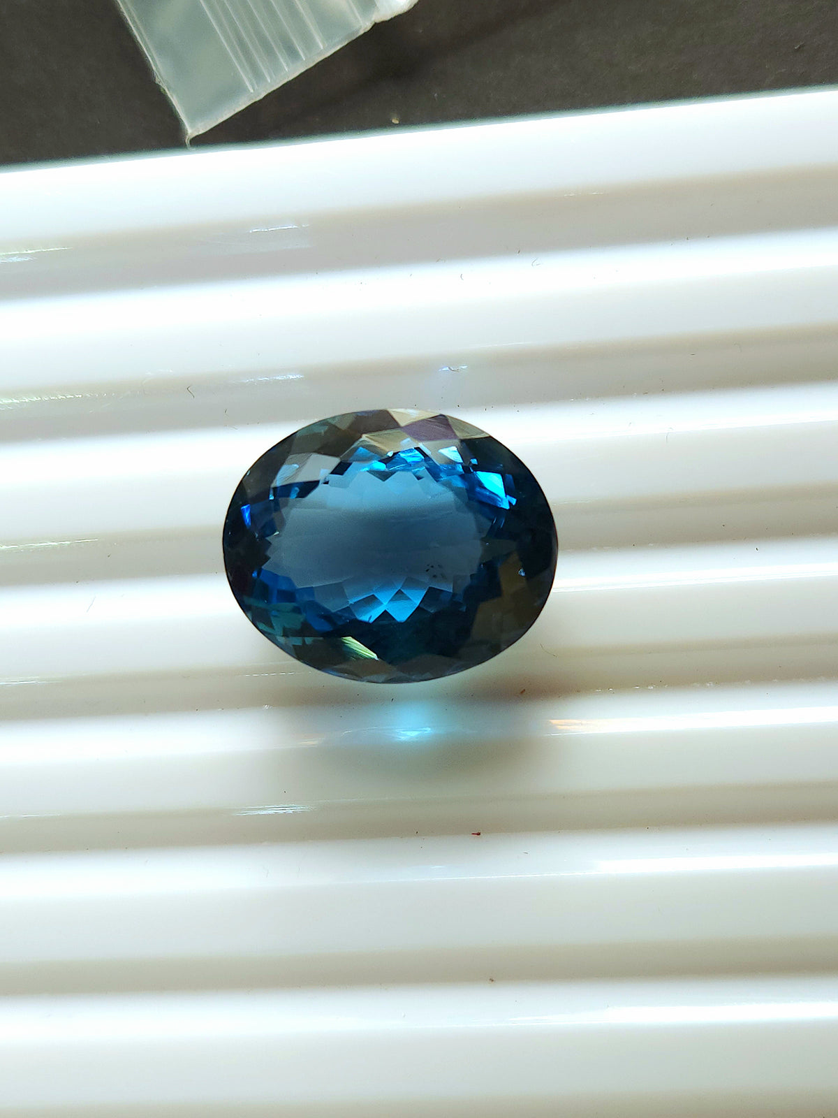 Natural London Blue Topaz Oval Loose Gemstone