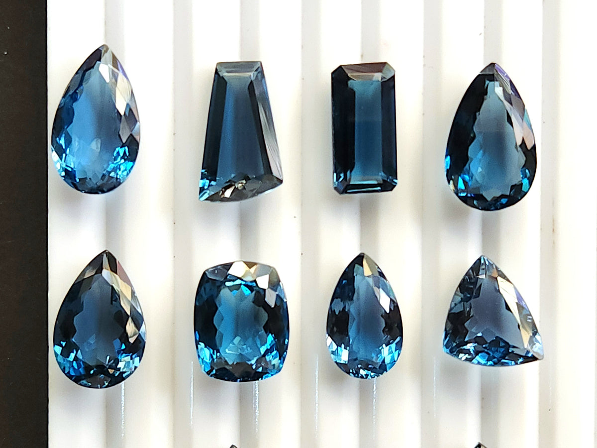 AAA London Blue Topaz Gemstone Loose Pieces