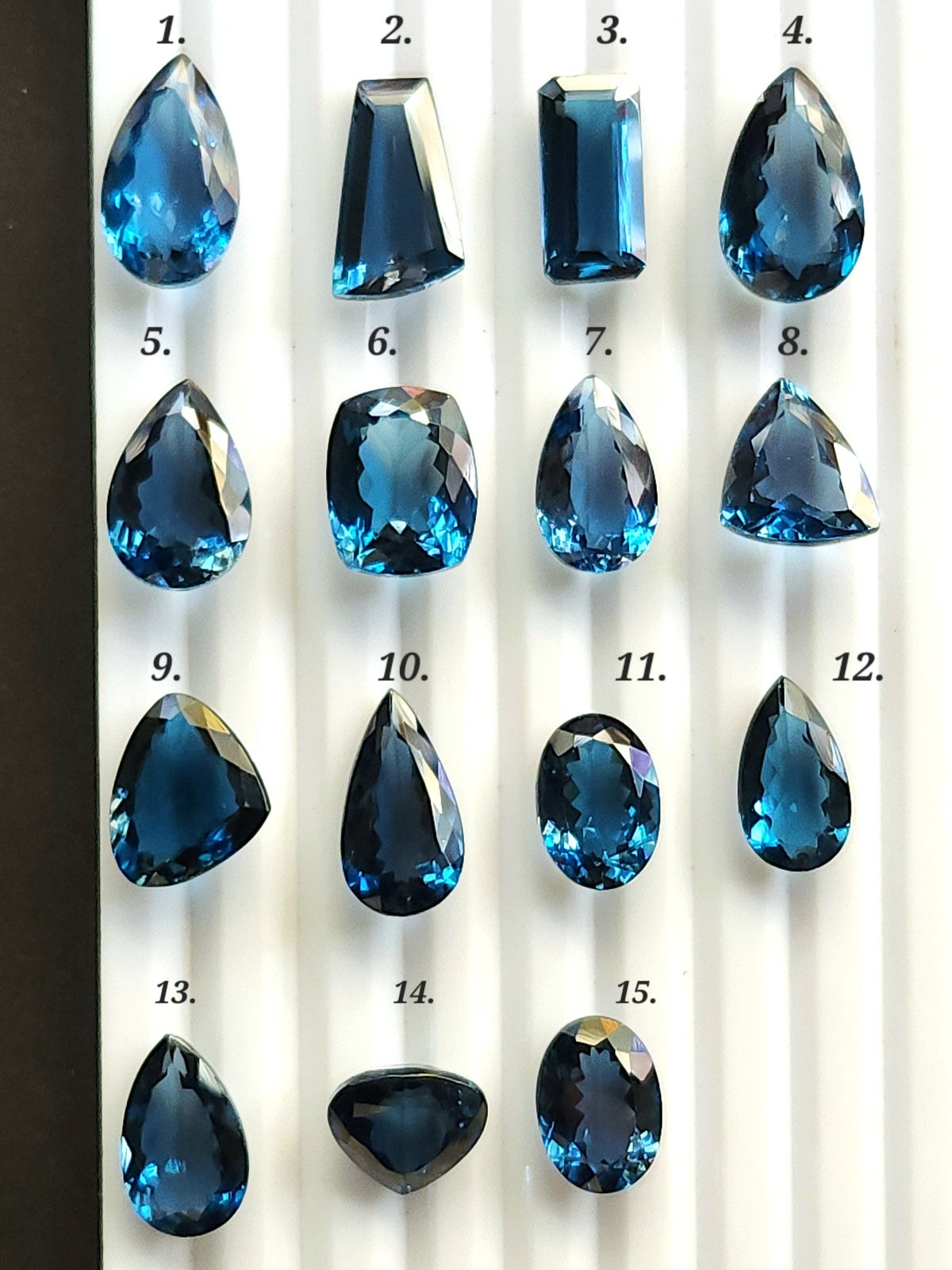 AAA London Blue Topaz Gemstone Loose Pieces
