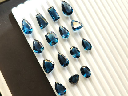 AAA London Blue Topaz Gemstone Loose Pieces