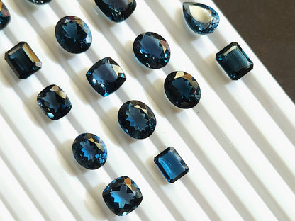 AAA London Blue Topaz Gemstone Loose Pieces