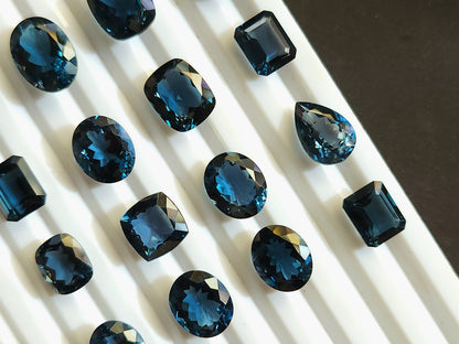 AAA London Blue Topaz Gemstone Loose Pieces
