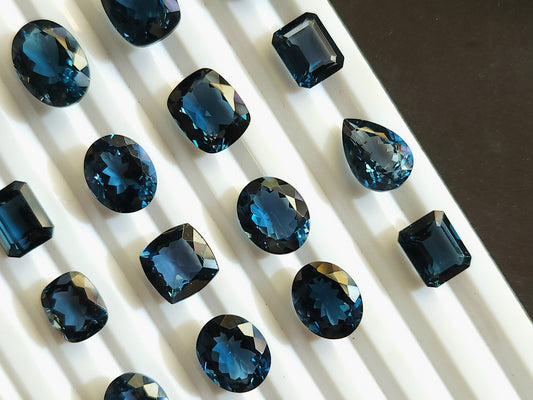 AAA London Blue Topaz Gemstone Loose Pieces