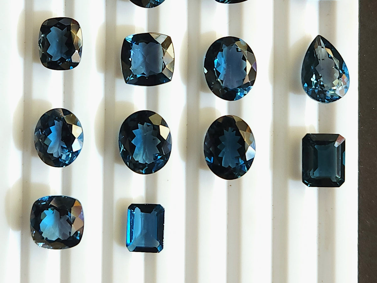AAA London Blue Topaz Gemstone Loose Pieces