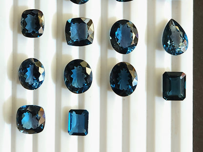 AAA London Blue Topaz Gemstone Loose Pieces