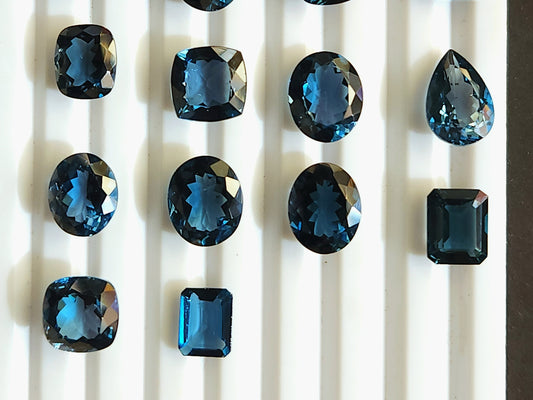 AAA London Blue Topaz Gemstone Loose Pieces