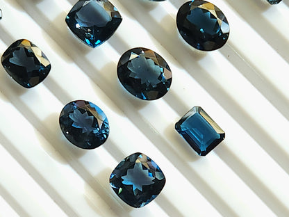 AAA London Blue Topaz Gemstone Loose Pieces