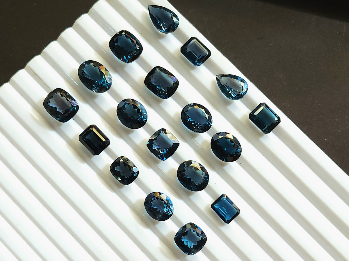 AAA London Blue Topaz Gemstone Loose Pieces