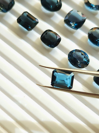 AAA London Blue Topaz Gemstone Loose Pieces