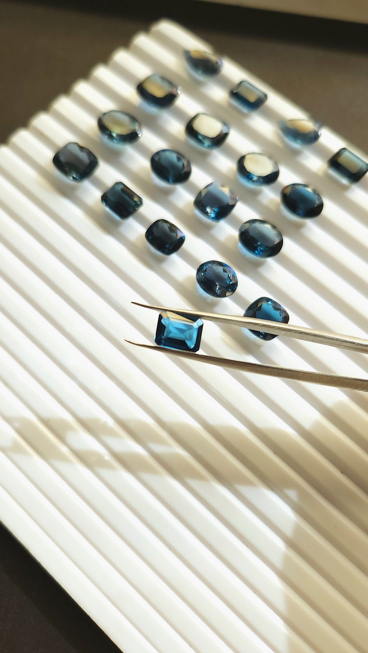 AAA London Blue Topaz Gemstone Loose Pieces