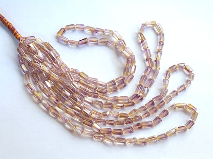 Natural Ametrine Uneven Faceted Tumble Shape Beads