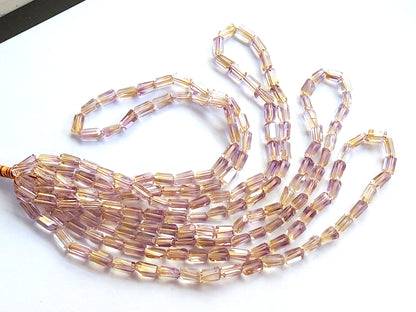 Natural Ametrine Uneven Faceted Tumble Shape Beads
