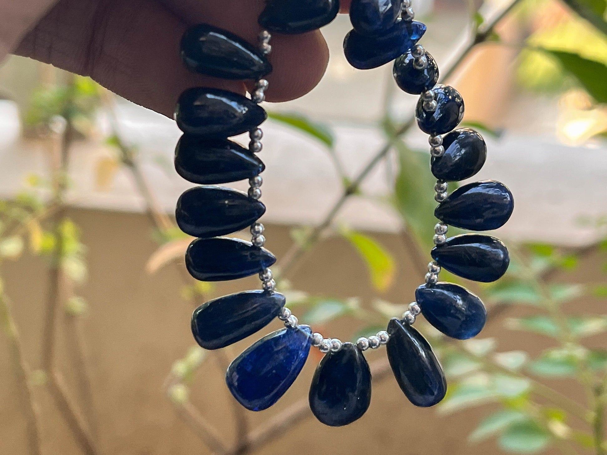 21 Pieces Burma Blue Sapphire Teardrops (No Treatment) Beadsforyourjewelry