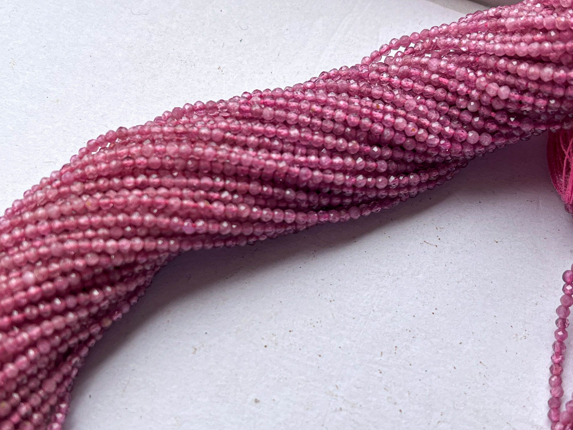 2mm AAA Pink Tourmaline micro faceted beads Beadsforyourjewelry