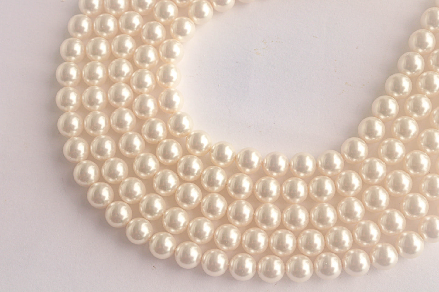 5mm Crystal White (001 650) Genuine Swarovski 5810 Pearls Round Beads jewelry making Beadsforyourjewelry