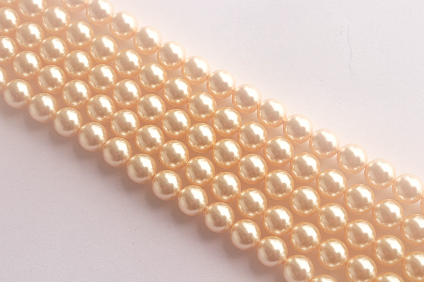 6mm Crystal Light Gold (001 539) Genuine Swarovski 5810 Pearls Round Beads Beadsforyourjewelry