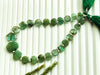 7.50 Inch Emerald Crown Cut Beads, Natural Zambian Emerald Gemstone,  24 Pieces, 5x7mm to 10x13mm A212-4 Beadsforyourjewelry