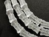 7 Inch Natural Crystal Carved Frosted Beads, Natural Crystal Gemstone Beadsforyourjewelry