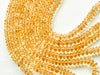 AA Citrine Smooth Rondelle Beads, 16 Inch | 8MM Beadsforyourjewelry