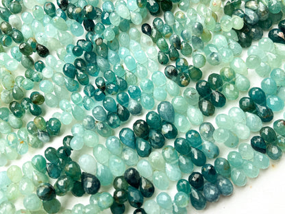 AAA 7.50 Inch Grandidierite Faceted Drops Beadsforyourjewelry