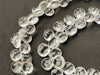 AAA 8 Inch Crystal Briolette Faceted Heart Shape Beadsforyourjewelry