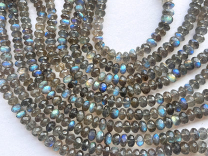 AAA Labradorite Faceted Rondelle Beads Beadsforyourjewelry