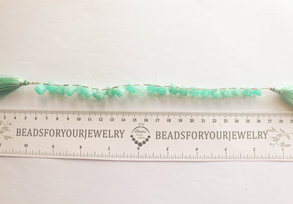 Amazonite Gemstone Faceted Cube Shape Side Drill Beads Beadsforyourjewelry