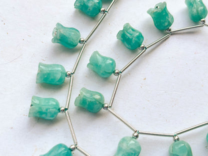 Amazonite flower carving Lily of the valley shape beads Beadsforyourjewelry