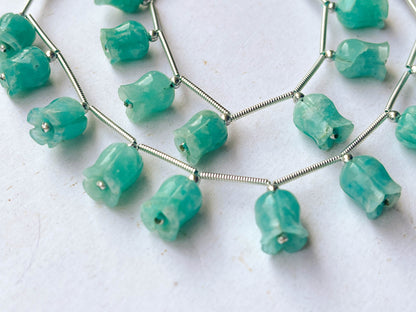 Amazonite flower carving Lily of the valley shape beads Beadsforyourjewelry