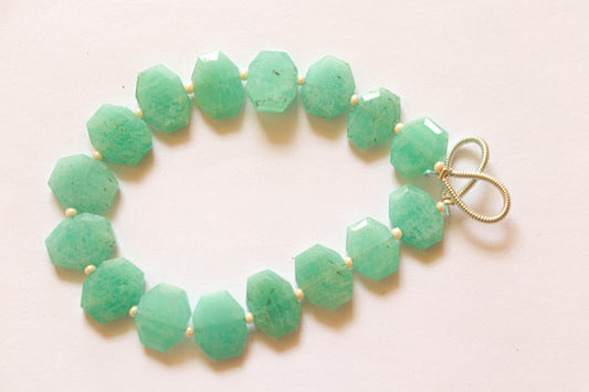 Amazonite gemstone Crown cut beads Beadsforyourjewelry
